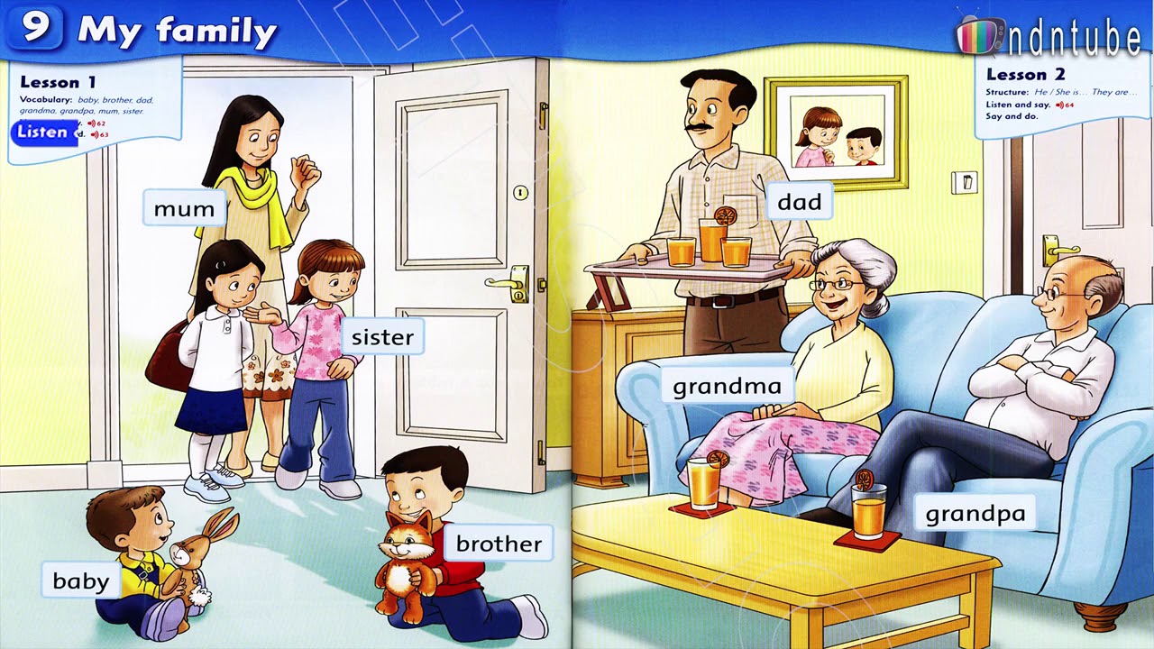 FIRST FRIENDS 1 UNIT 9 MY FAMILY LESSON 1 - YouTube