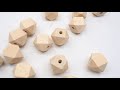 Chenkai 100 шт 18 мм деревянный бисер ребенок прорезывание зубов бусины деревянные шестигранные