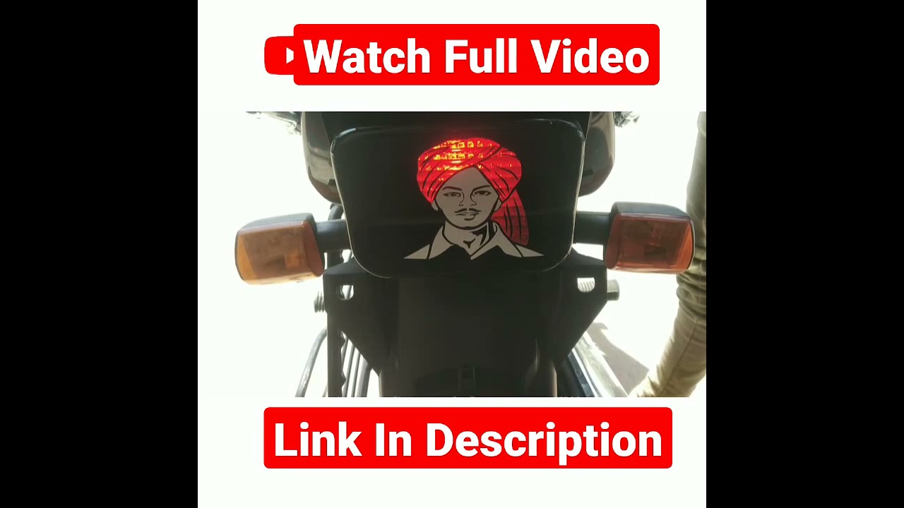 Bhagat Singh Bike Sticker 