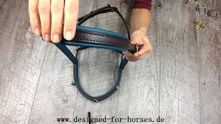 Kappzaum Cavecon Mit Ledernasenriemen Www. Designed - For - Horses .De Ohne Kappzaumeisen