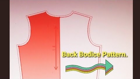Basic Back Bodice Pattern Drafting Tutorial DIY || Part 2