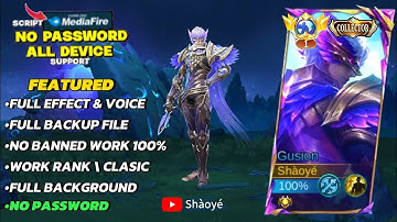 New REVAMP Script Skin Gusion Collector No Password | Full Effect & Voice New Patch ML