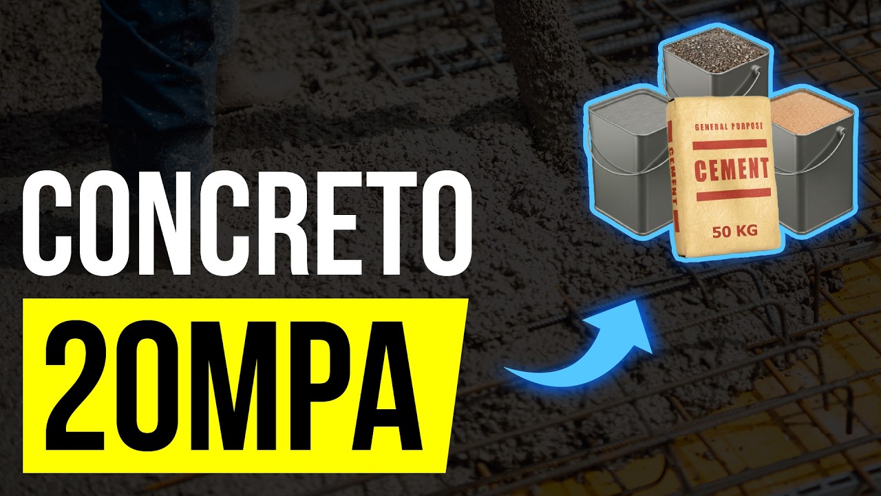 Como Fazer CONCRETO 20 MPa: Traço e Dosagem (Passo a Passo) - YouTube