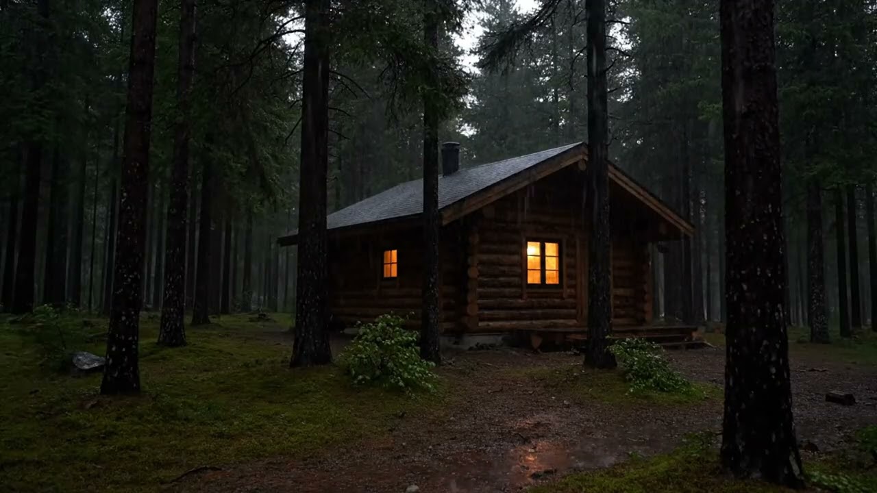 Gentle Rain ASMR in Forest for Sleeping and Relaxing