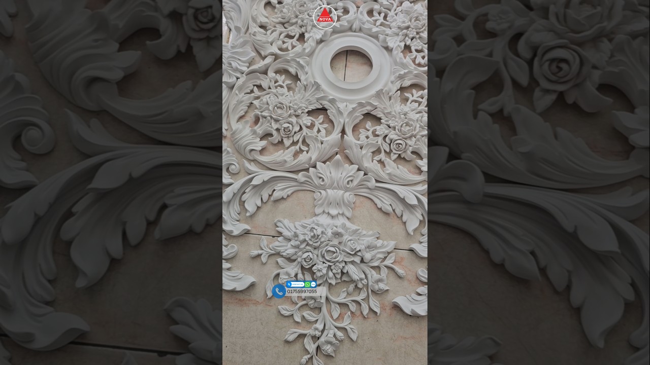 Premium quality Victorian gypsum ceiling design. #homedecor #interiordesign #gypsum #viral