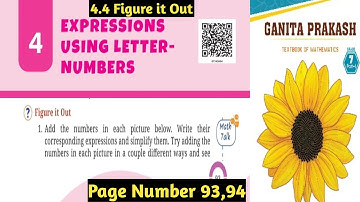 Class 7 Maths | Ganita Prakash | Figure it Out | Page 93,94 | Chapter 4 | Expressions Using Letter