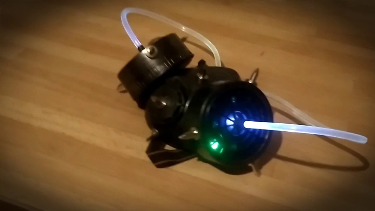 Cyberpunk gas mask - YouTube