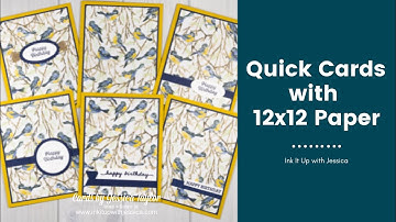 6 Quick Cards with Patterned Paper
