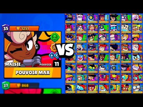 MAISIE contre TOUS LES BRAWLERS 🔥💪 (brawl stars 1vs1 all brawler)