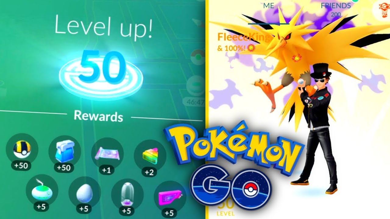 FIRST LEVEL 50 IN THE WORLD FOR POKEMON GO // FleeceKing the grind