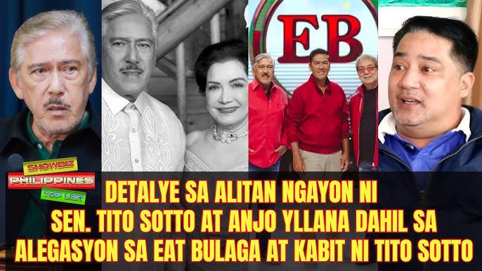 Detalye sa Alitan ni Tito Sotto at Anjo Yllana dahil sa alegasyon sa EatBulaga at kabit ni TitoSotto
