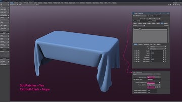 LightWave ClothFX - Table Cloth - Freezed parts