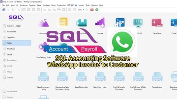 SQL Accounting Software – WhatsApp Invoice to Customer