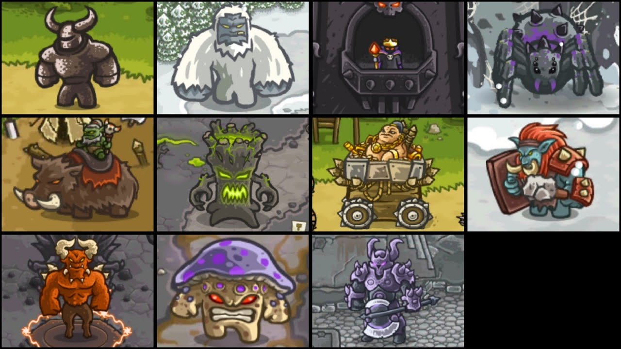 Kingdom Rush All Bosses Jefes YouTube