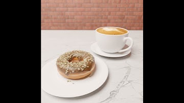 Video Ads of Donut Using 3D Animation in Blender