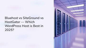 Bluehost vs SiteGround vs HostGator: Which WordPress Host is Best in 2025?