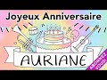 Nouveau joyeux anniversaire auriane guitare jazz manouche oriane aurianne orianne