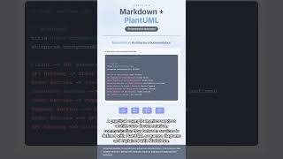 #UML 0062 - Markdown + PlantUML, The Start of Documentation Innovation
