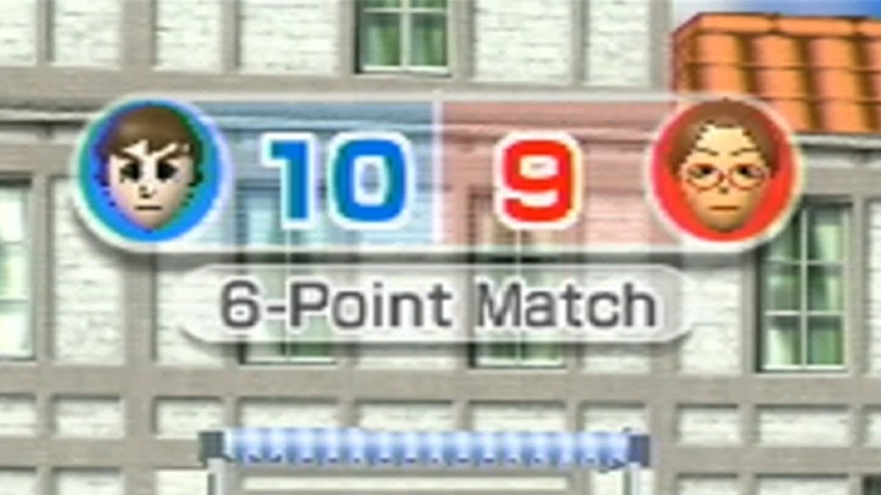 the most intense game of wii sports table tennis i have ever played ...