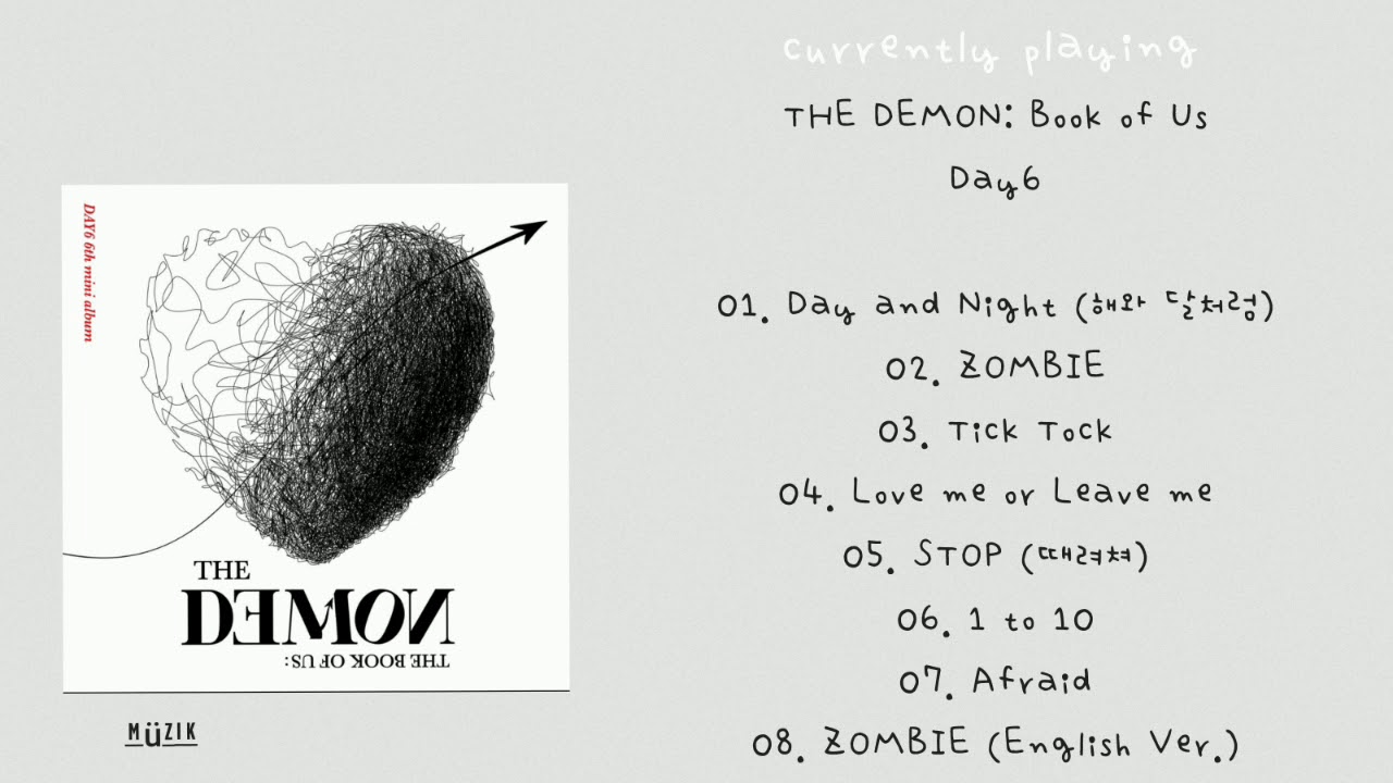 DAY6 (데이식스) -THE BOOK OF US: THE DEMON 6TH MINI ALBUM 
