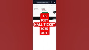 TS ICET Hall Ticket Download 2025 || TS ICET Hall Ticket 2025 #tsicethallticket