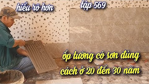 lí do ốp gạch tường có sơn nước 2 đến 3 năm bung hết #569