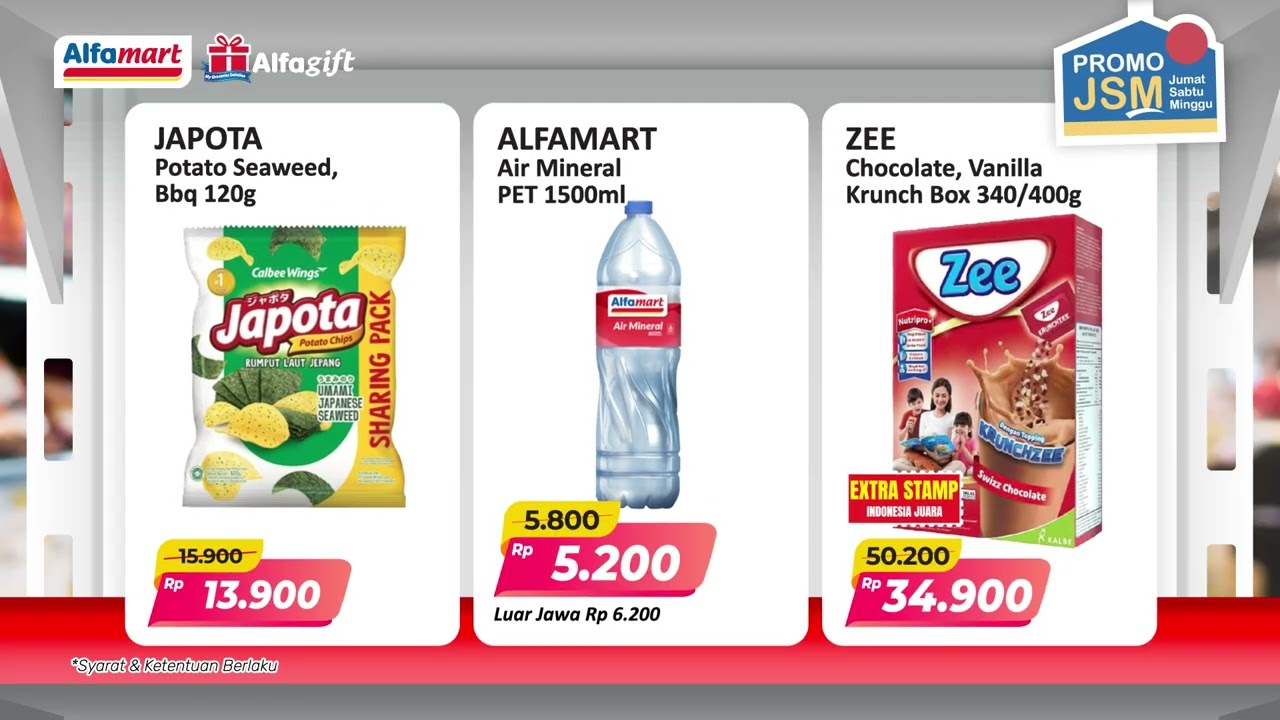 Cuman di Promo JSM Alfamart Hemat Tanpa Batas!