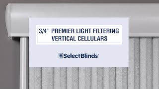 3/4" Premier Light Filtering Vertical Cellulars from SelectBlinds.com