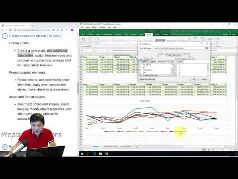 Video Ôn thi MOS Excel 2016 5.1.2. Thêm chuỗi dữ liệu vào... - youtube