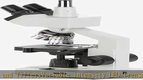 OMAX - 40X-2500X LED Digital Trinocular Lab Compound Microscope with USB Camera and Mechanical Stag