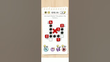 Brain test level 213 We must fill all of the grids in the factory.#walkthrough