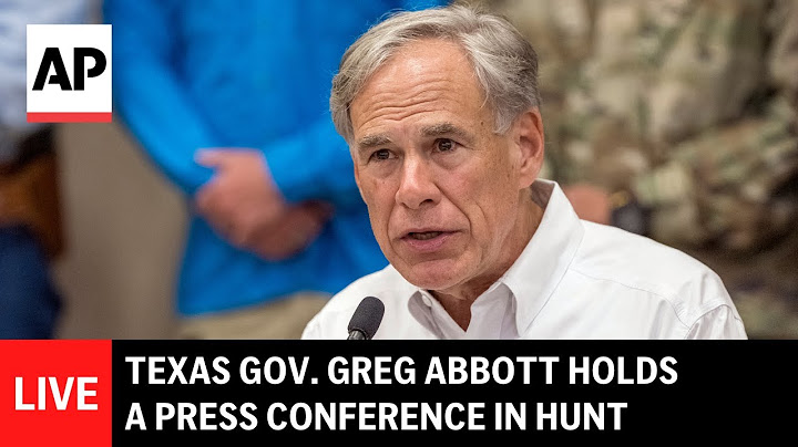 LIVE: Texas Gov. Greg Abbott holds a press conference
