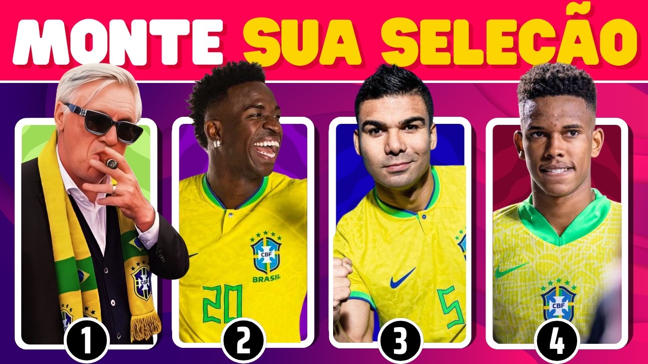 🏆 MONTE SUA SELEÇÃO DOS SONHOS PARA COPA 2026 | FUTEBOL QUIZ