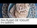 Pan plano de yogurt en sarten