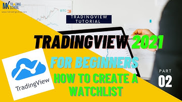 TradingView tutorial for Beginners easy 2021| How To Create A Watchlist - Full Walkthrough