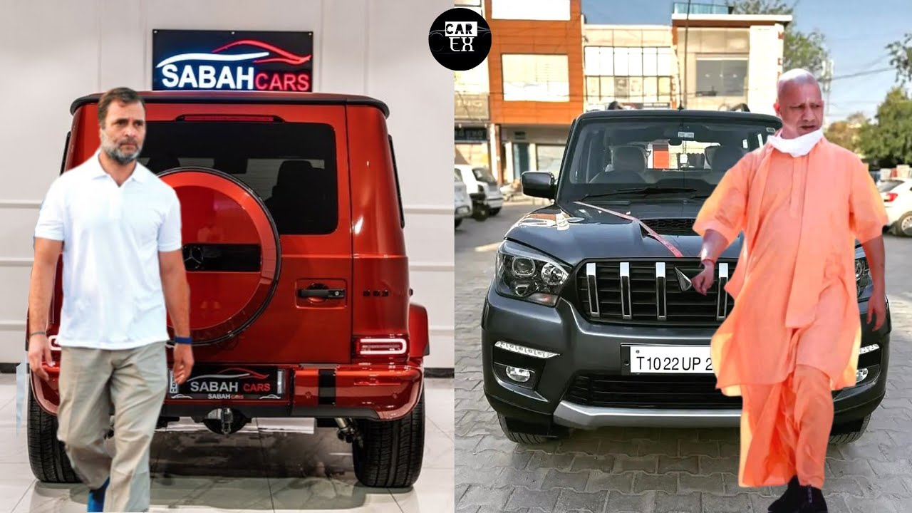 Rahul Gandhi Cars Vs CM Adityanath Yogi Cars - YouTube