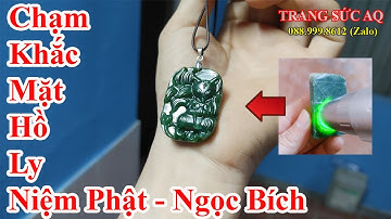 Muzi - Chạm Khắc Mặt Dây Chuyền Hồ Ly Ngọc Bích [Dáng Niệm Phật]
