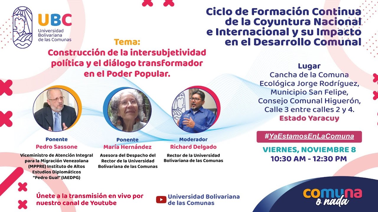 Construcción De la intersubjetividad política y el diálogo transformador en el Poder Popular