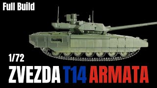 Building the NEWEST Russian MBT - Zvezda Models T14 Armata 1:72   Model Tank Full Build.