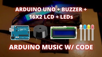 Take On Me by A-ha Arduino Music/Tone Played Using Arduino Uno, Buzzer,  LEDs, and LCD