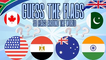 Guess the Flag! 🌍 | 50 Country Flags Quiz for Kids | Fun Learning Game