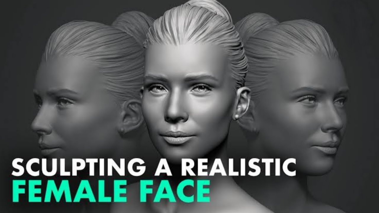 Realistic Female Head Sculpting in ZBrush | Full Real-Time Tutorial for ...
