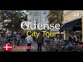 ⁴ᴷ⁶⁰ Odense City Center tour: Kongensgade and Mageløs Streets | Walking in Odense, Denmark 2020