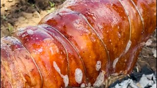 Nagluto ako ng lechon belly sa bukid Dahil birthday ni Tatay | KaMangyan Vlogs