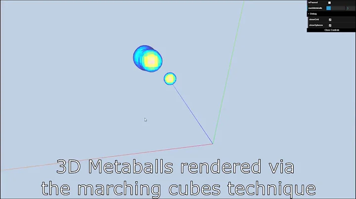 Metaballs (marching cubes)
