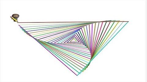 Drawing a Spiral Pattern in artist lab of code.org