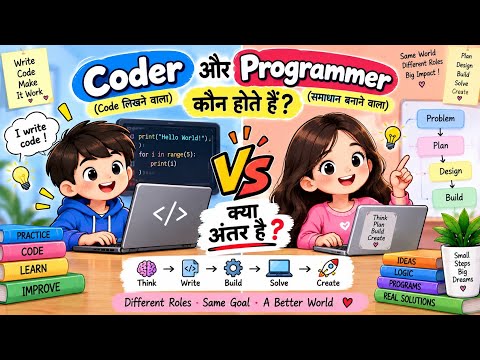 Coder और Programmer कौन होते हैं? 💻 | Coder vs Programmer | Coding for Kids in Hindi