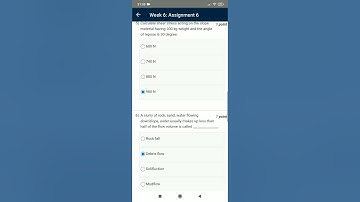 Natural Hazard week-06 assignment #nptel #swayam #natural_hazard