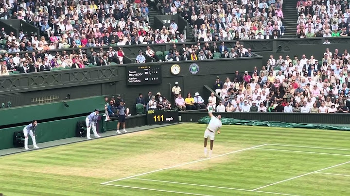 Daniil Medvedev vs Carlos Alcaraz, Wimbledon 2024 Semi-final, winning moment, 12.07.2024