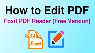 How to edit PDF in Foxit PDF Reader (Free Version) screenshot 4